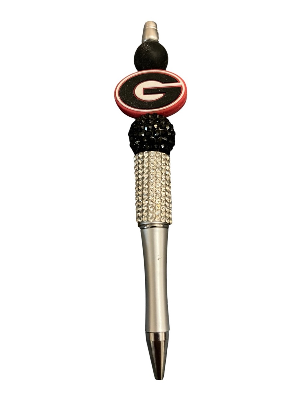 Georgia Bulldogs Inspired Silver and Red Decorative Pen